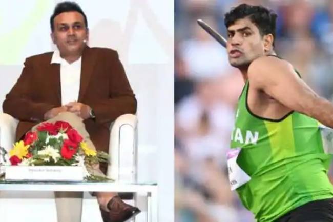 Sehwag trolls Pakistan political analyst for confusing Nehra with Neeraj Chopra after Arshad Nadeem wins CWG 2022 gold