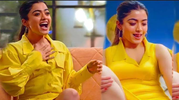 Pushpa sensation Rashmika Mandanna's oops moment in yellow dress goes viral!