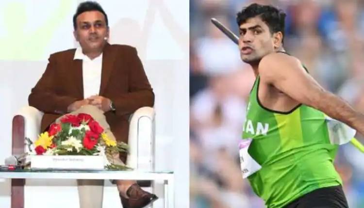 Sehwag trolls Pakistan political analyst for confusing Nehra with Neeraj Chopra after Arshad Nadeem wins CWG 2022 gold