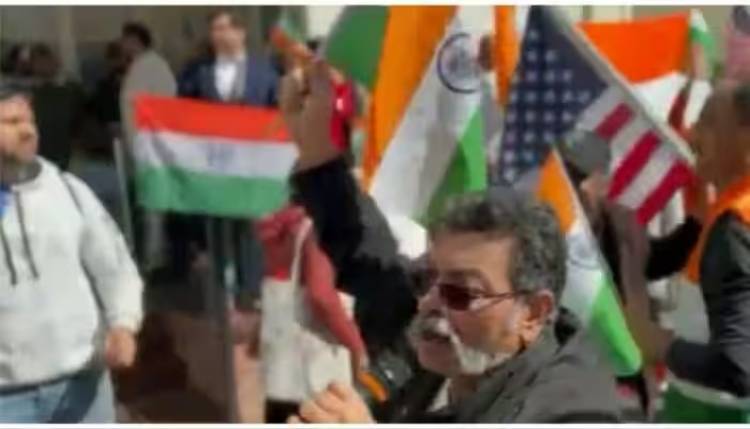 Watch: Indian Americans Wave Tricolour In Front Of Khalistan Supporters At San Francisco Consulate